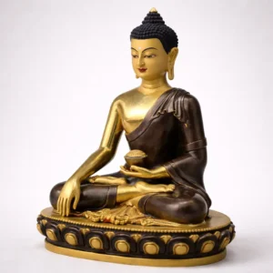 Shakyamuni Buddha Statue – Handcrafted Brass & Bronze Sculpture from Bhutan
