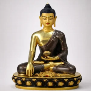Shakyamuni Buddha Statue – Handcrafted Brass & Bronze Sculpture from Bhutan